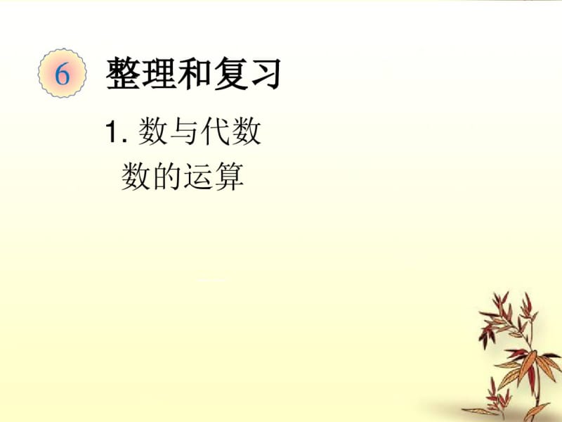 人教版六级下整理和复习《数的运算》PPT课件.pdf_第1页