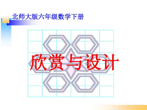 北师大版六年级数学下册《欣赏与设计》.pdf