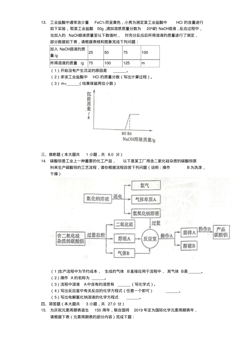 山东省东营市2019年中考化学真题试题(含解析).pdf_第3页