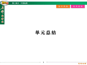 【名师面对面】高三区域地理复习：第3部分《中国地理》单元总结ppt课件.pdf