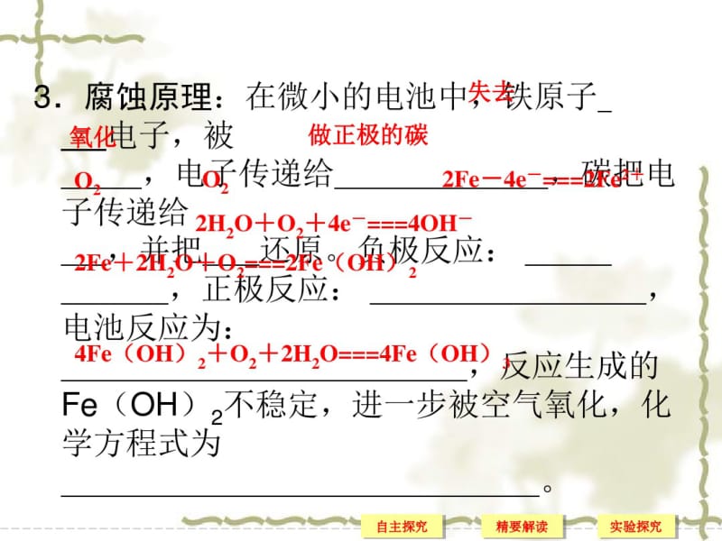 【创新设计】2014-2015学年高中化学4-4金属制品的防护同步课件鲁科版选修1.pdf_第3页