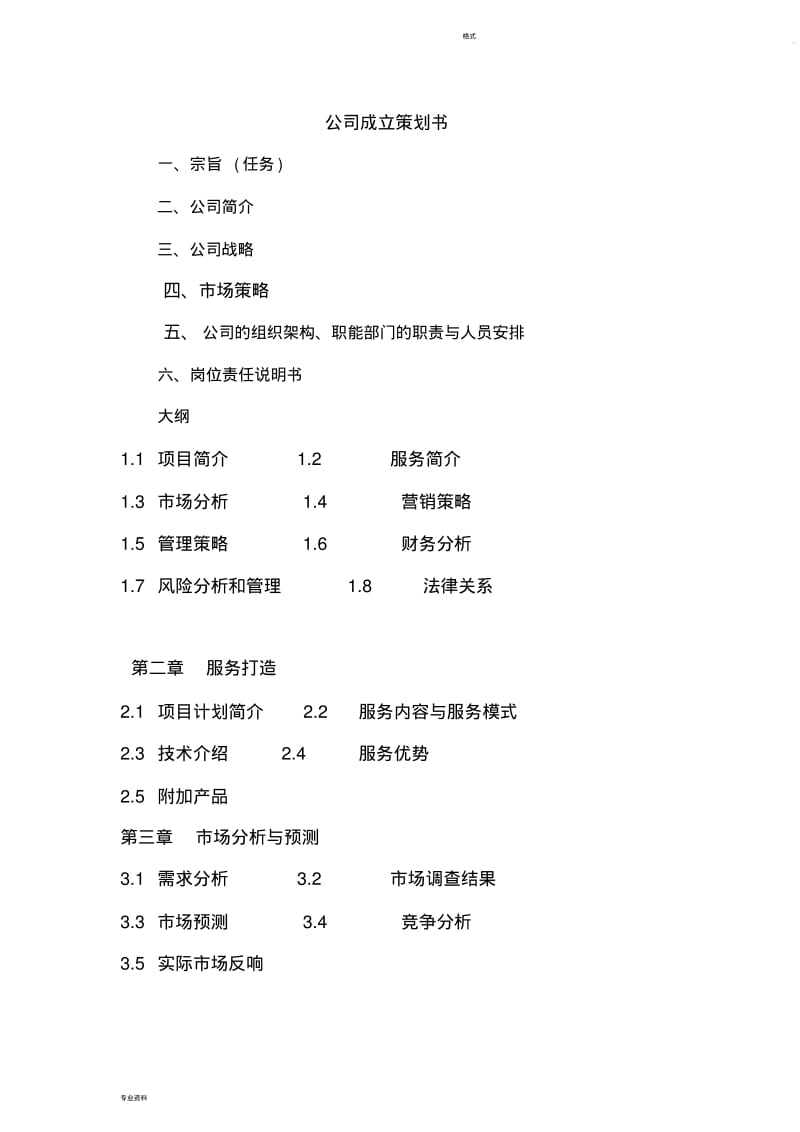 公司成立策划书大纲.pdf_第1页