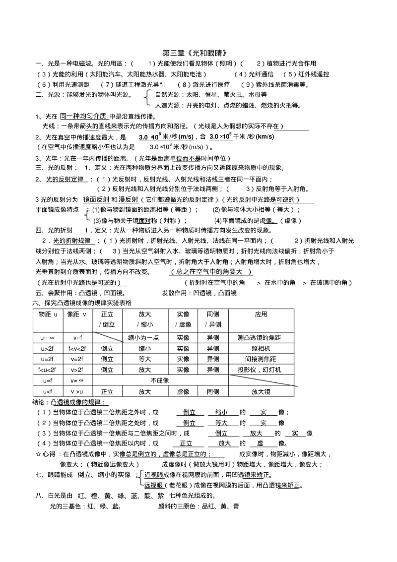 初中物理总复习知识点大全.pdf_第2页