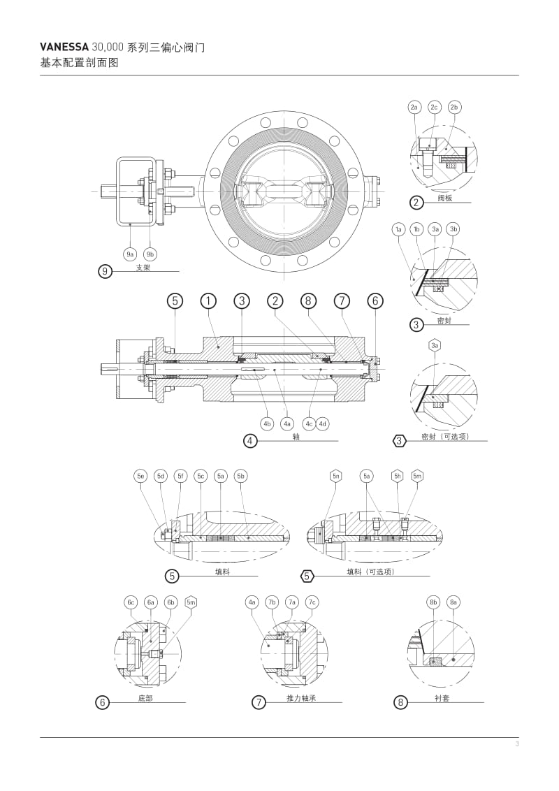 vanessa 30,000 系列三偏心阀门 - valves and controls.pdf_第3页