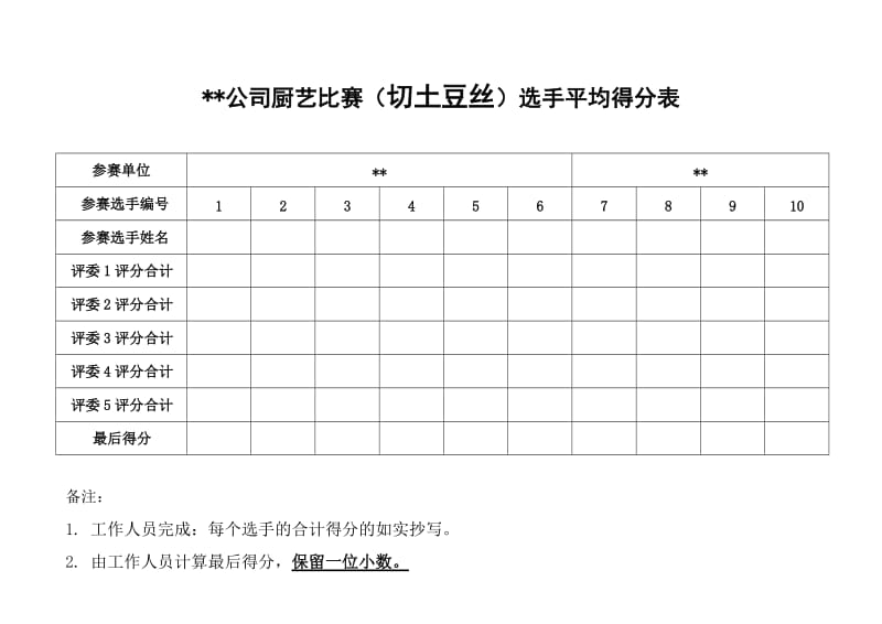 公司厨艺比赛评分表.doc_第3页