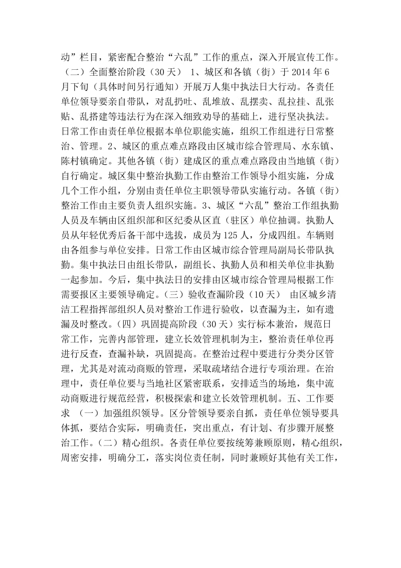 城区及各镇（街）建成区“六乱”整治行动工作方案.doc_第2页