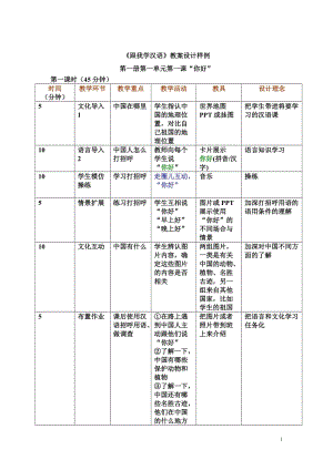 《跟我学汉语》教案设计样例.doc