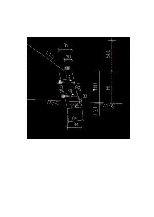 衡重式挡土墙工程量计算(excel)模板.xls