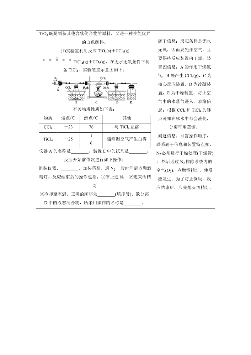 精修版高考化学专题精讲：物质制备与工艺流程分析型实验题【含例题】.DOC_第2页