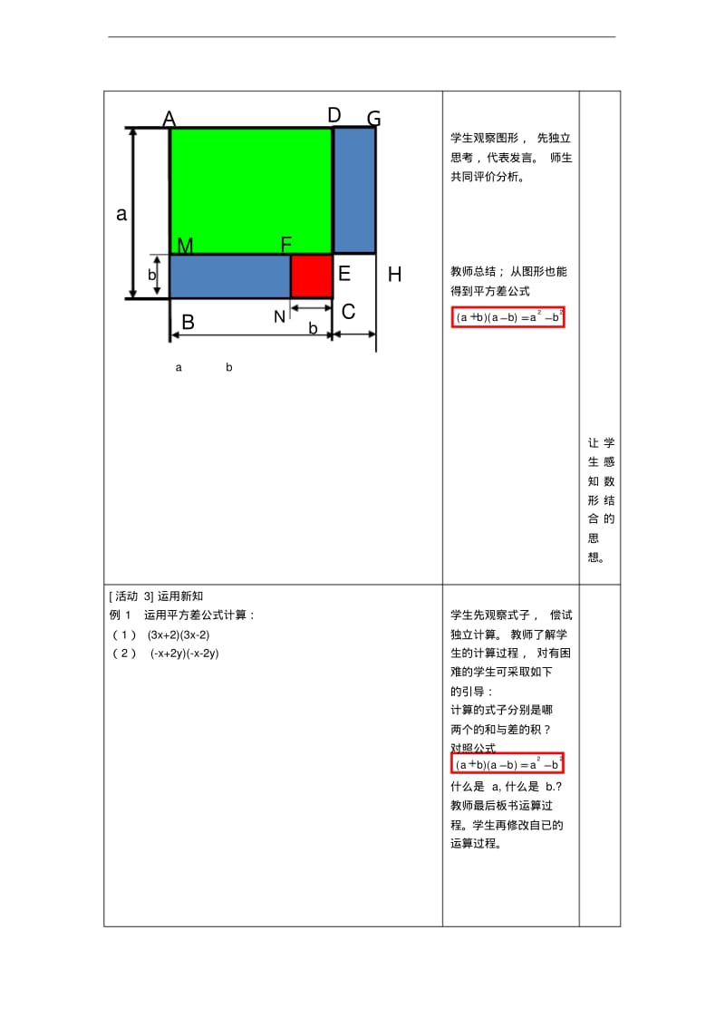 2014年秋人教版八上：14.2.1《平方差公式》教案设计.pdf_第2页