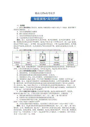 精修版高考化学总复习专题：第1章第2节试题.doc