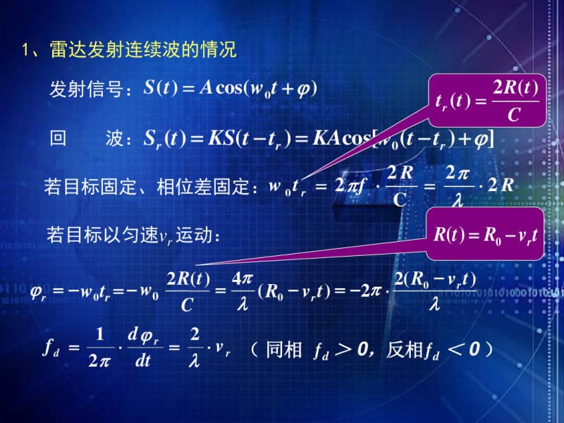 HotZ-雷达原理与系统-第八章运动目标检测及测速第一节资料.pdf_第3页