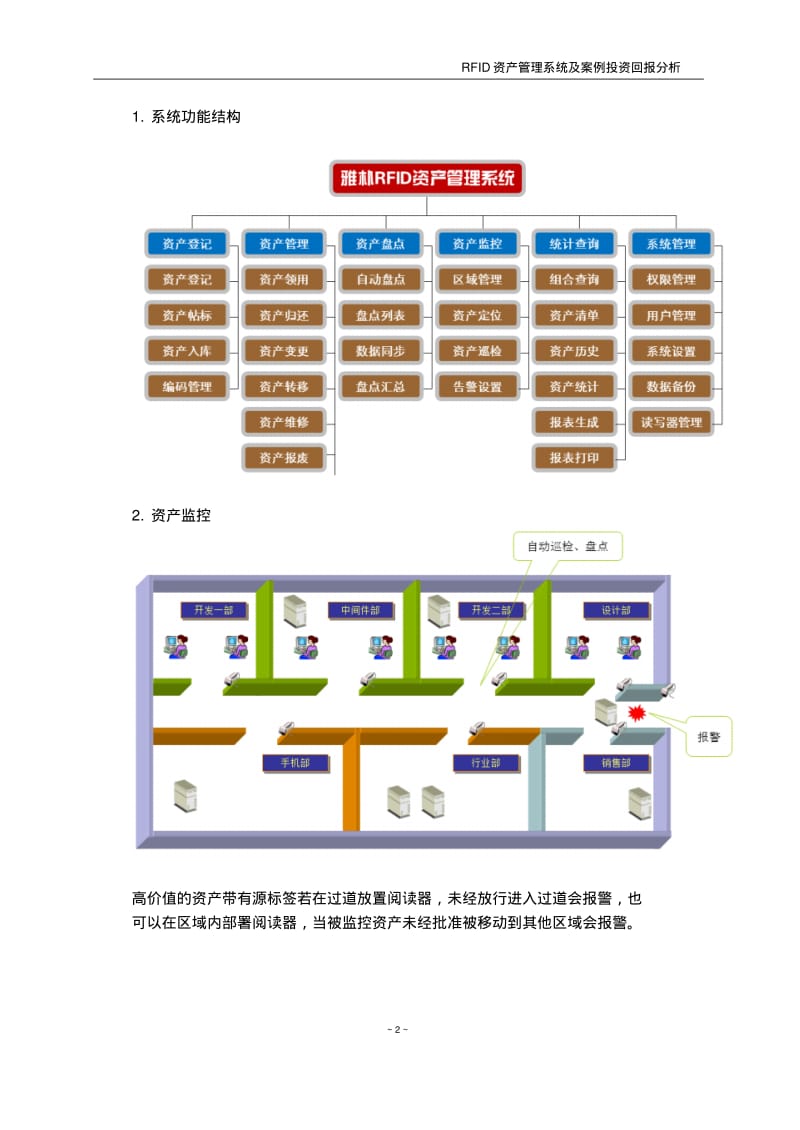 RFID资产管理系统及案例投资回报分析要点.pdf_第2页