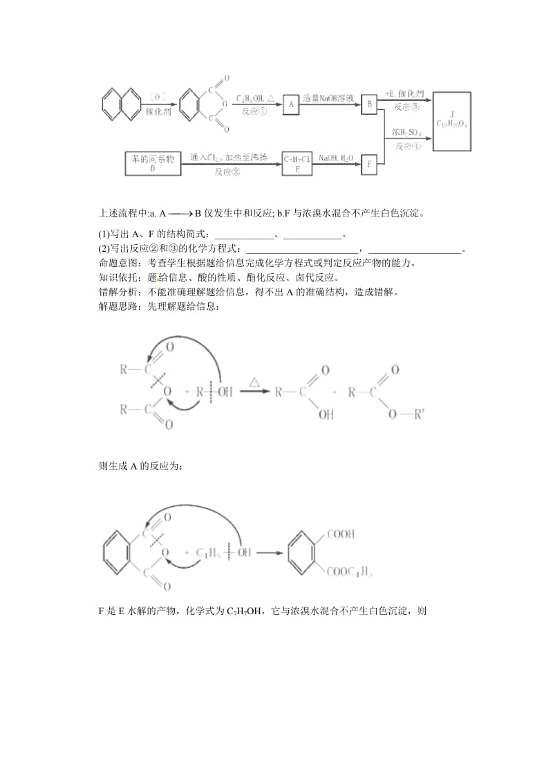 【最新】高考化学最有效的解题方法难点【32】有机反应方程式的书写（含答案）.doc_第2页