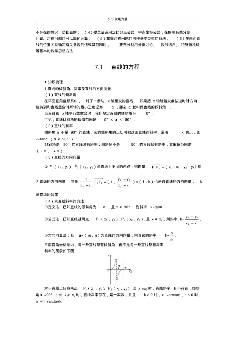 k52006年高考第一轮复习数学：7.1直线的方程.pdf_第2页