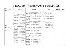 企业风险分级管控和隐患排查治理体系建设验收评定标准.doc