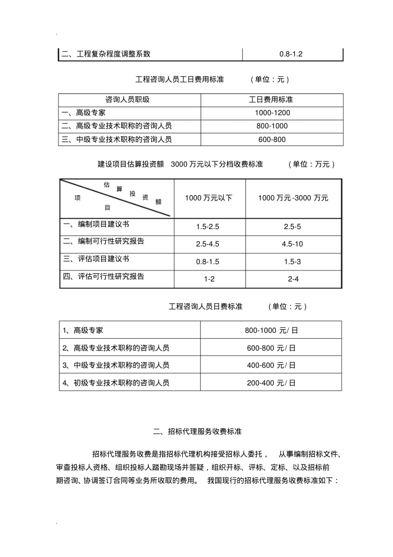 2018年工程施工咨询收费标准.pdf_第2页