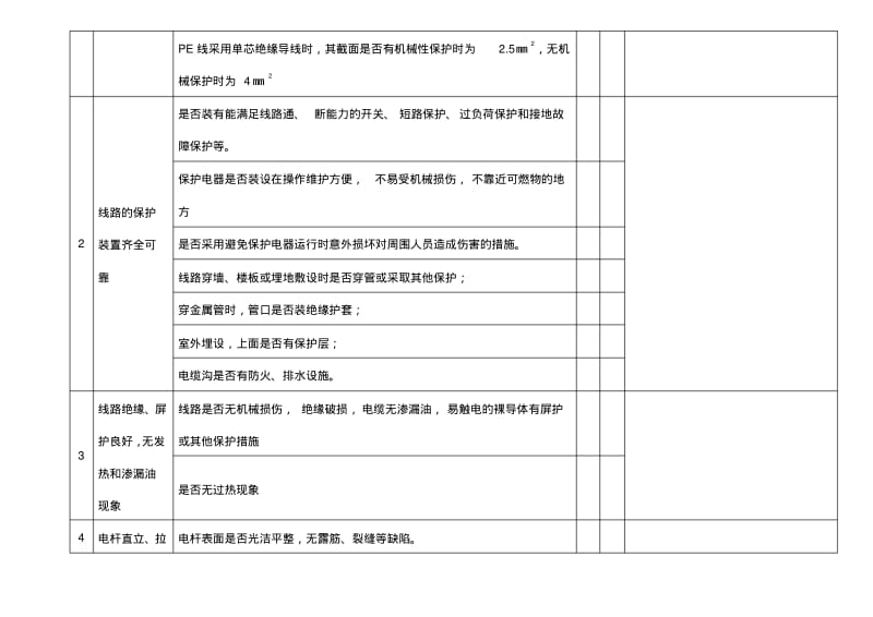 低压电气线路(固定线路)安全检查表.pdf_第2页