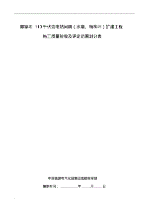 土建工程施工质量验收及评定范围划分表.pdf