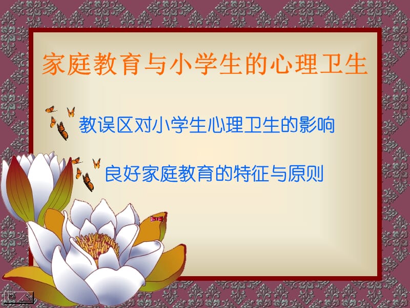 家庭教育与小学生的心理卫生.ppt_第1页