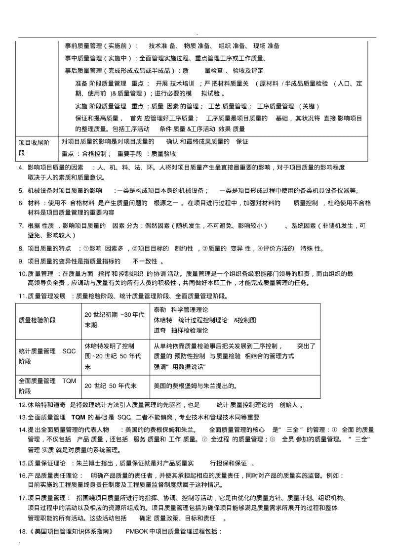 自考本科-《项目管理》：《项目质量管理》笔记整理.pdf_第2页