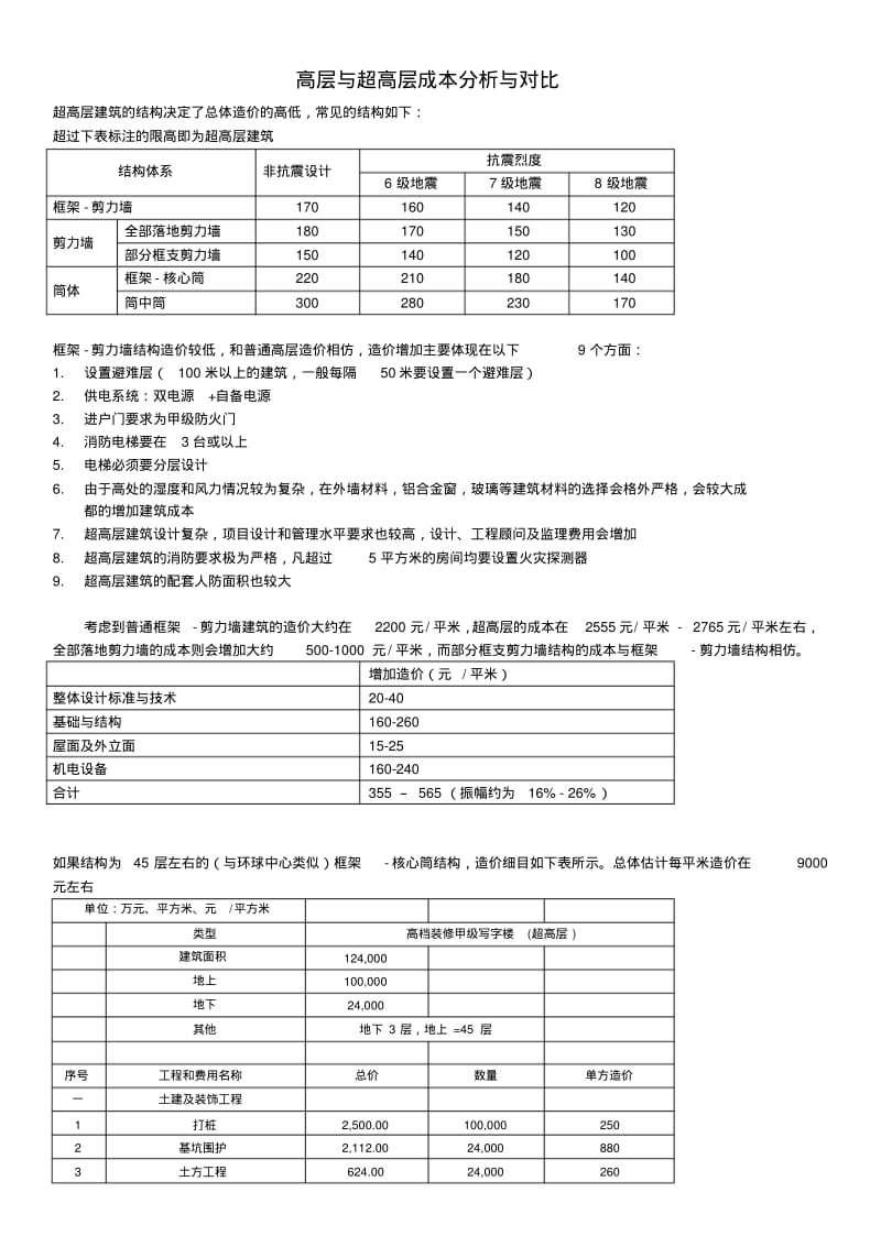 高层与超高层成本分析与对比.pdf_第1页