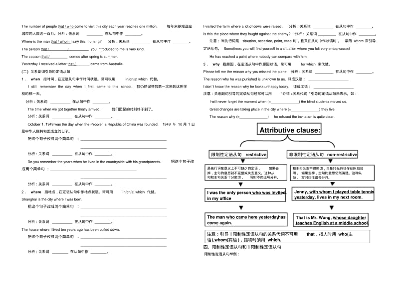 高考语法填空(定语从句专项练习)..pdf_第2页