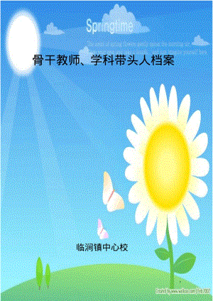 骨干教师教师成长档案要点.pdf