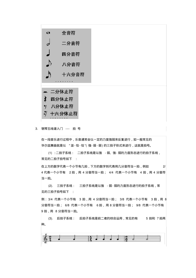 学习五线谱,五线谱入门,钢琴五线谱.pdf_第2页