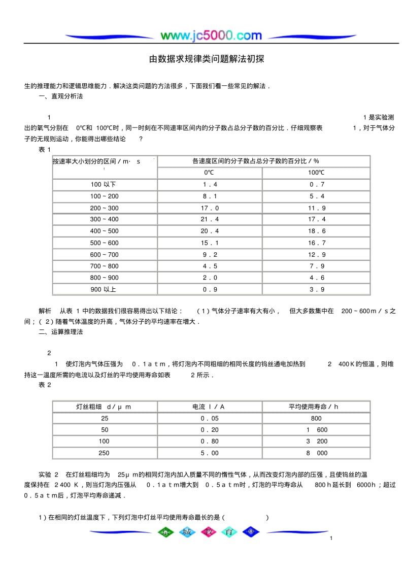 由数据求规律类问题解法初探.pdf_第1页