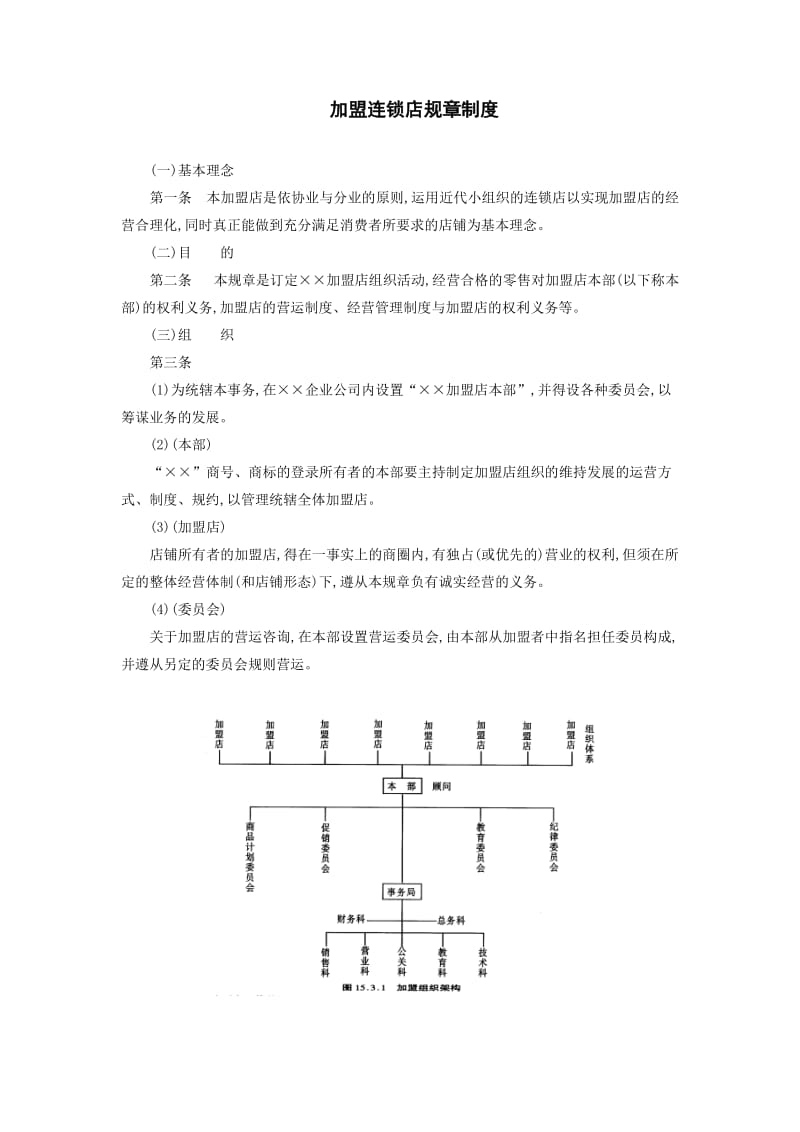 加盟连锁店规章制度.doc_第1页