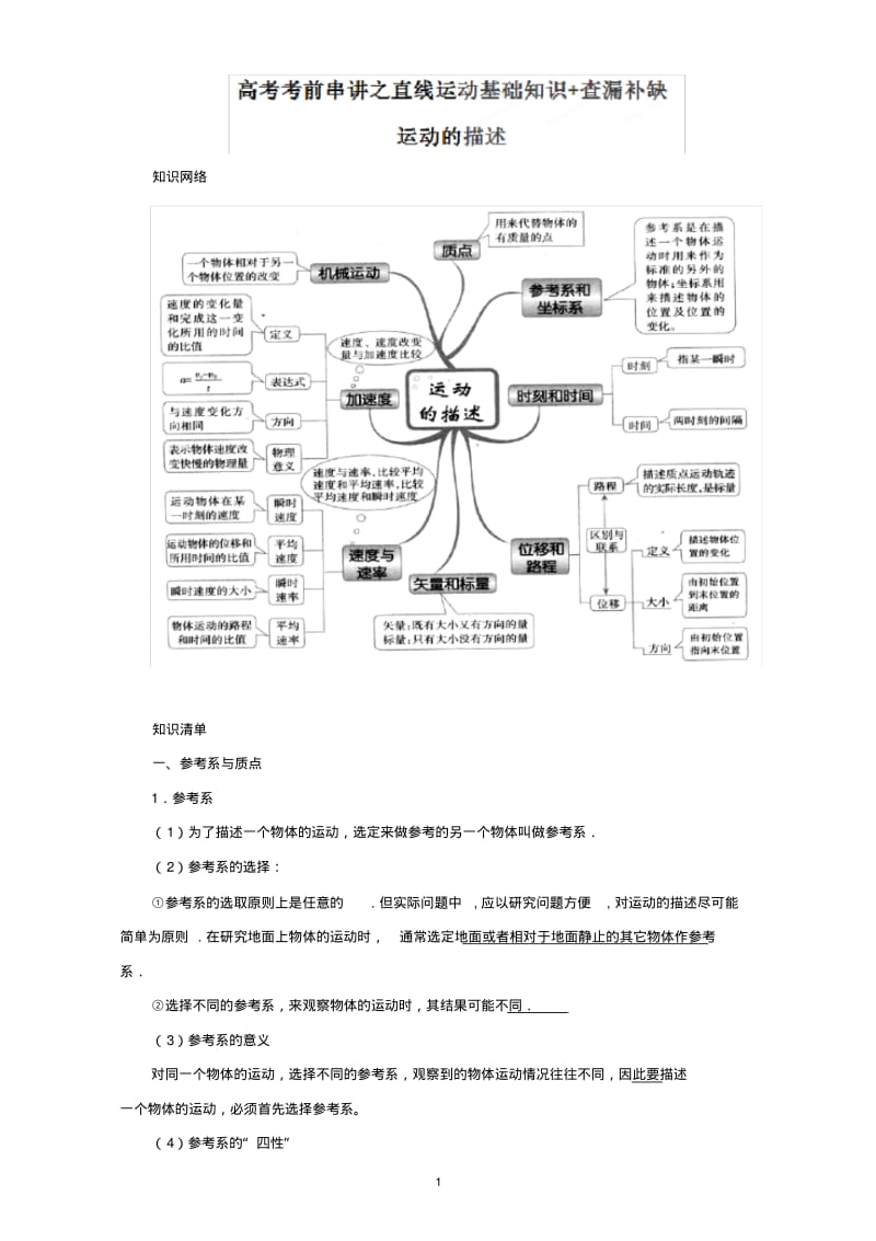 2018届全国卷高考物理考前复习大串讲基础知识及查漏补缺复习资料共17个专题(含解析).pdf_第1页