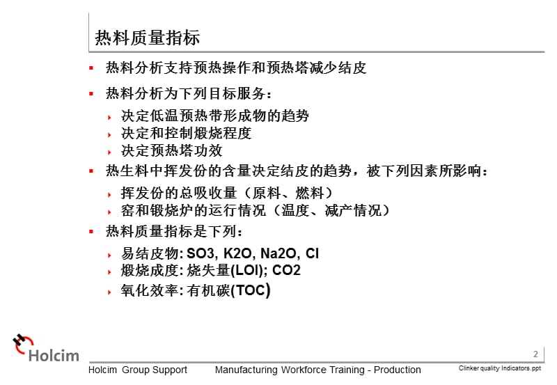 《熟料烧成培训--豪西蒙》熟料质量指标.ppt_第2页