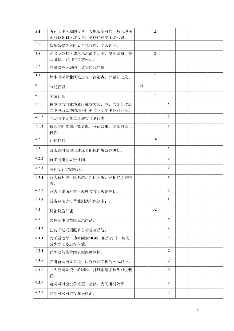 (规范性附录)绿色饭店评定细则.doc_第3页