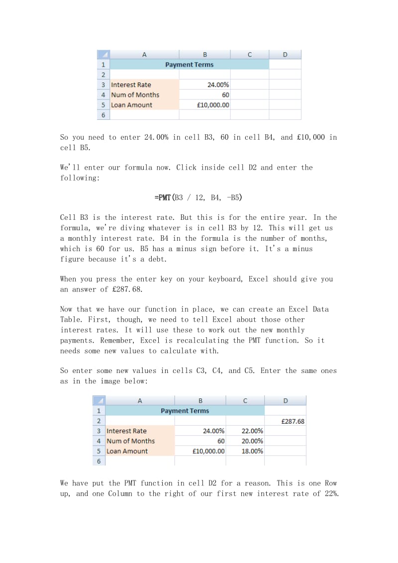 DATA TABLES IN EXCEL .docx_第2页