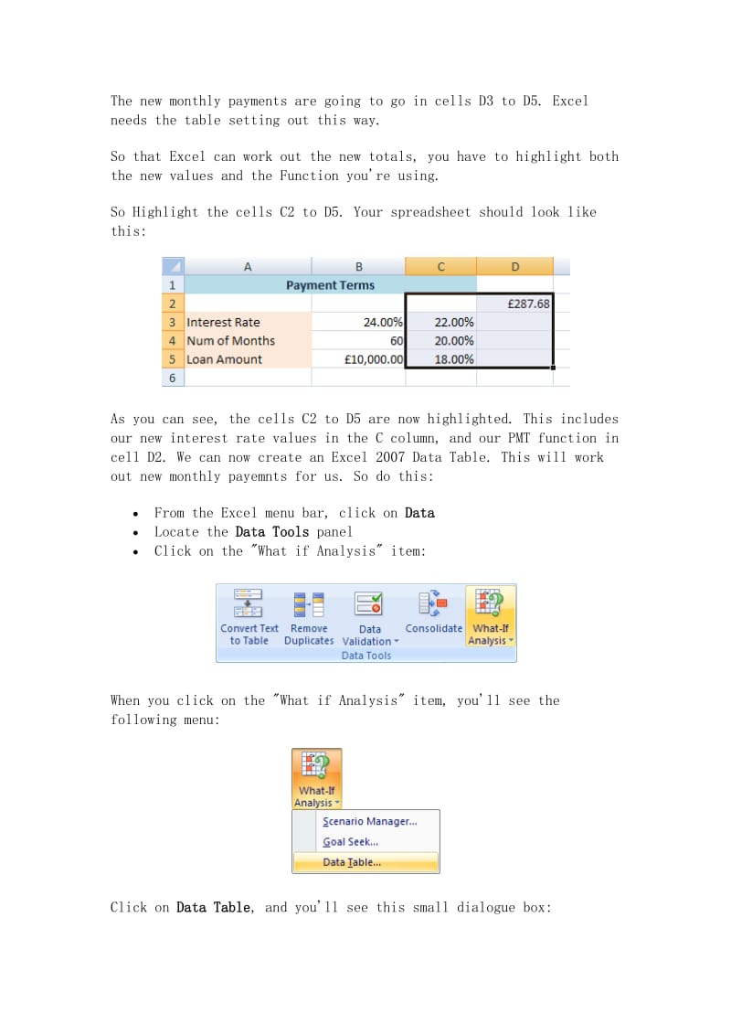 DATA TABLES IN EXCEL .docx_第3页