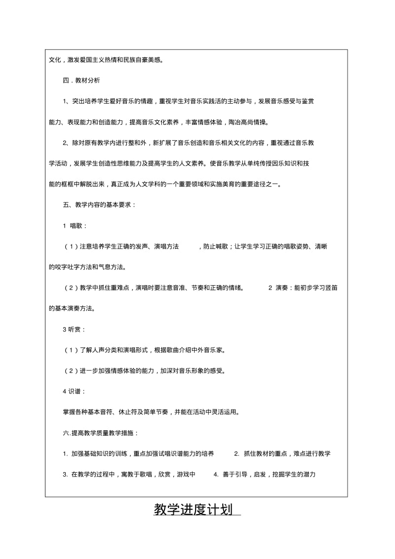 人教版三年级上册音乐表格教案(全册).pdf_第2页