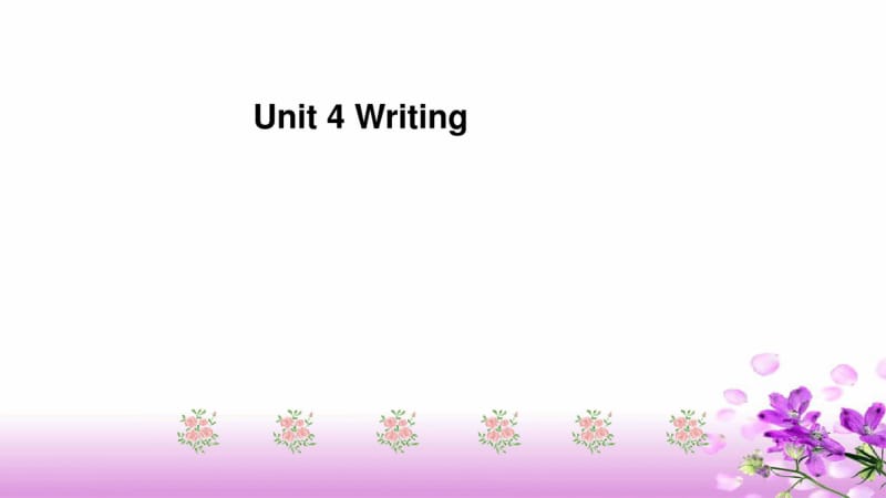 人教版高中英语必修一Unit4Earthquakewriting教学课件.pdf_第1页