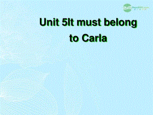 九年级英语上册Unit5《ItmustbelongtoCarla》课件人教新目标版.pdf