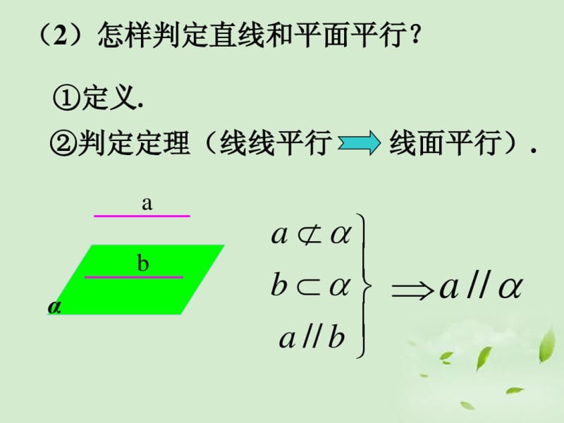 浙江省温州市第十一中学高中数学2.2.2《直线和平面平行的性质定理》课件新人教A版必修2.pdf_第3页