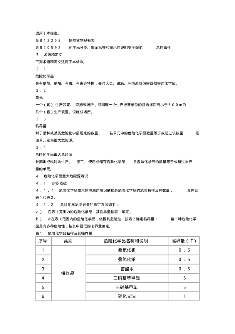 危险化学品重大危险源辨识GB182182009.pdf_第2页