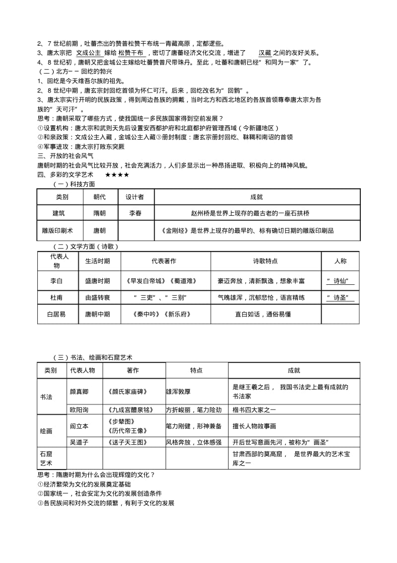 新版部编人教版七年级下册历史知识点整理(2019最新编辑).pdf_第3页