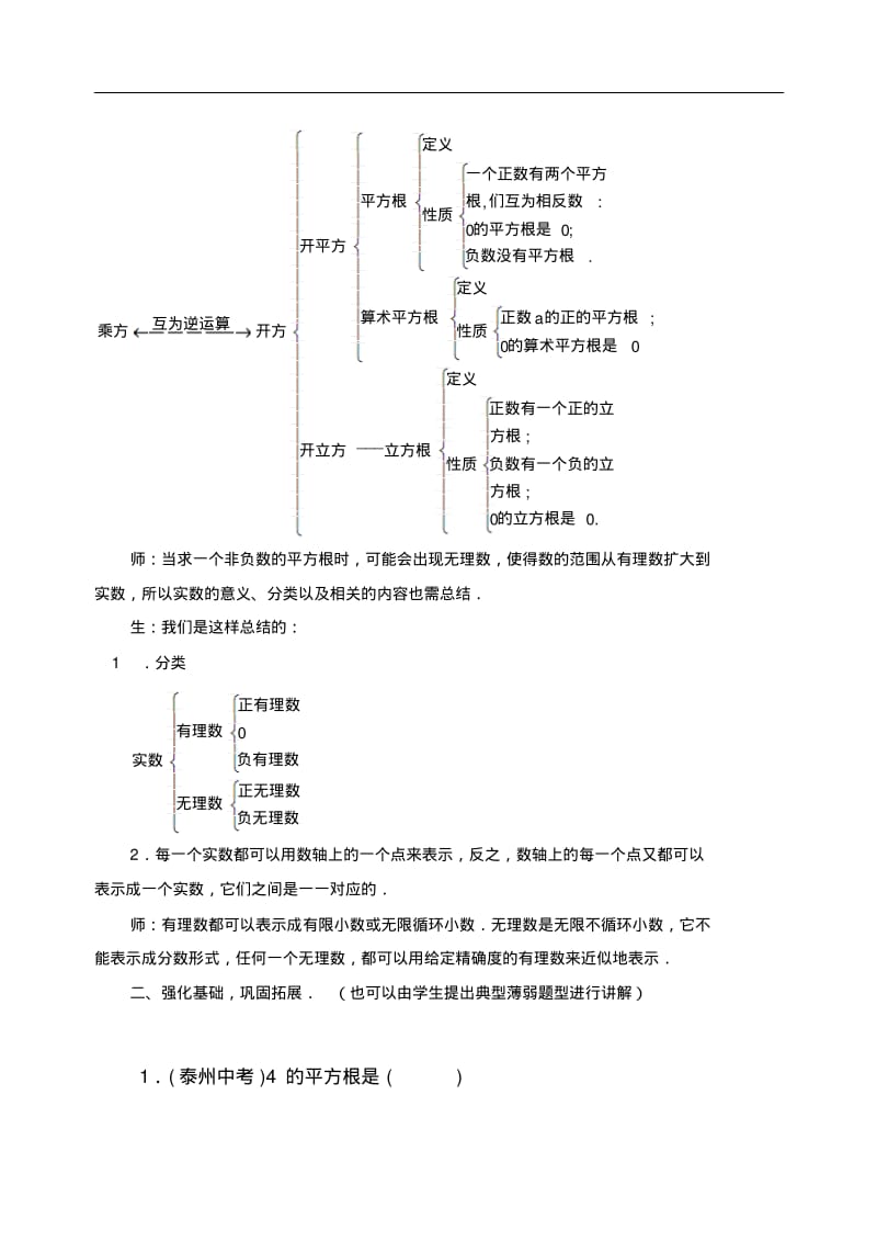 数学人教版七年级下册实数复习课.pdf_第2页