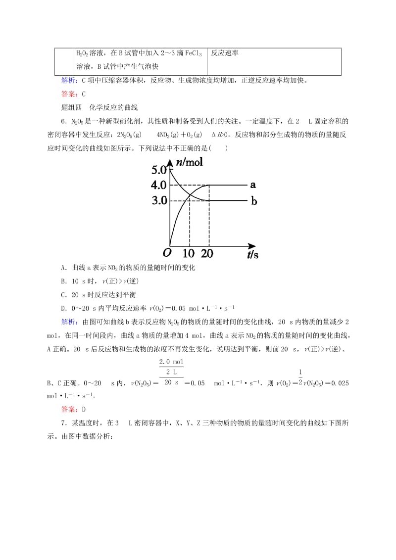 精修版高考化学大一轮复习【21】《化学反应速率》题组训练（含答案）.doc_第3页