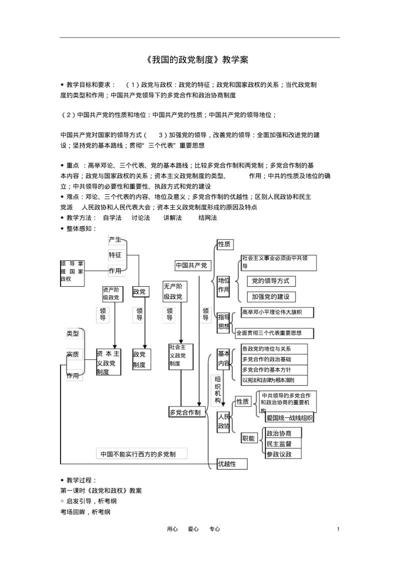 高中政治《我国的政制度》教案6新人教版必修2.pdf_第1页