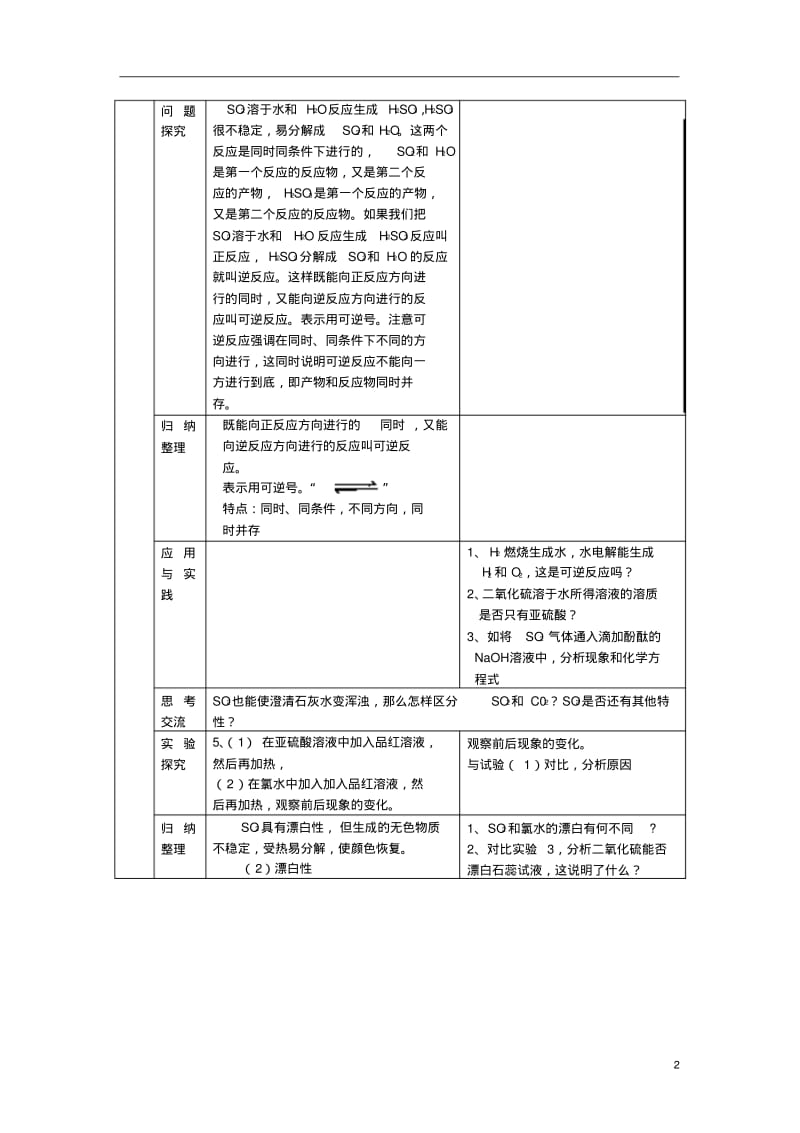 高中化学《硫和氮的氧化物》教案12新人教版必修1.pdf_第2页