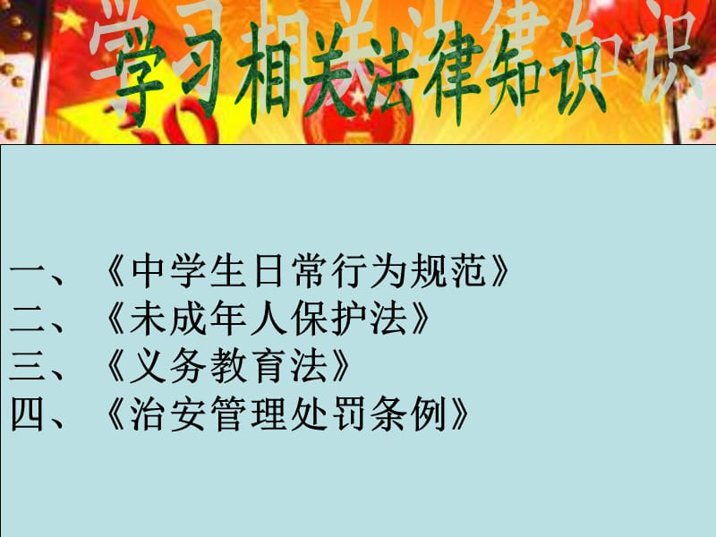 中学生法制教育主题班会.ppt_第3页