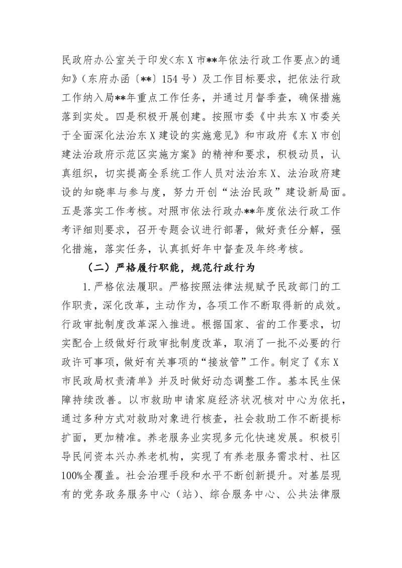 民政局法治政府建设工作总结范文.pdf_第2页