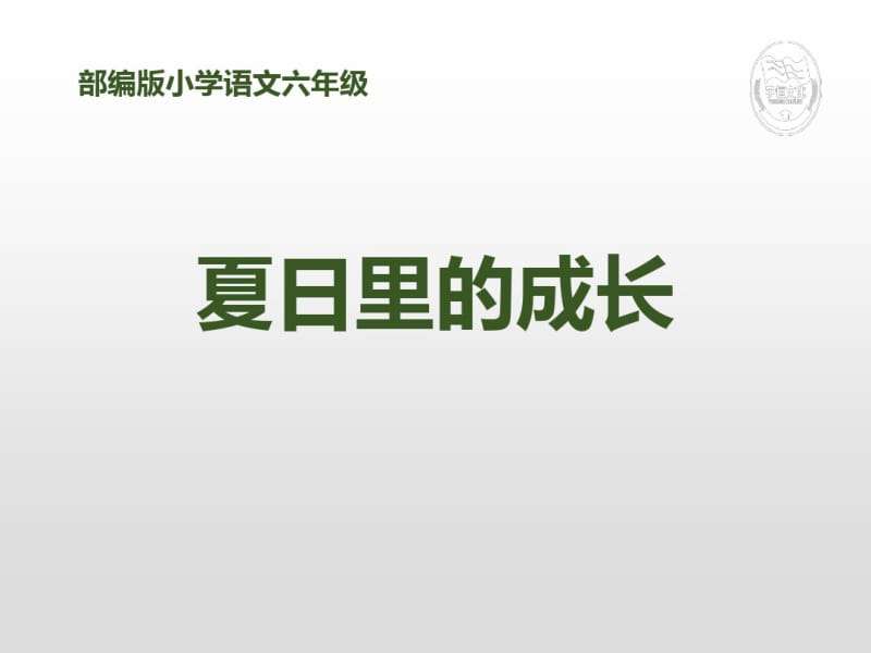 人教部编版六年级语文上册夏日里的成长.pdf_第1页