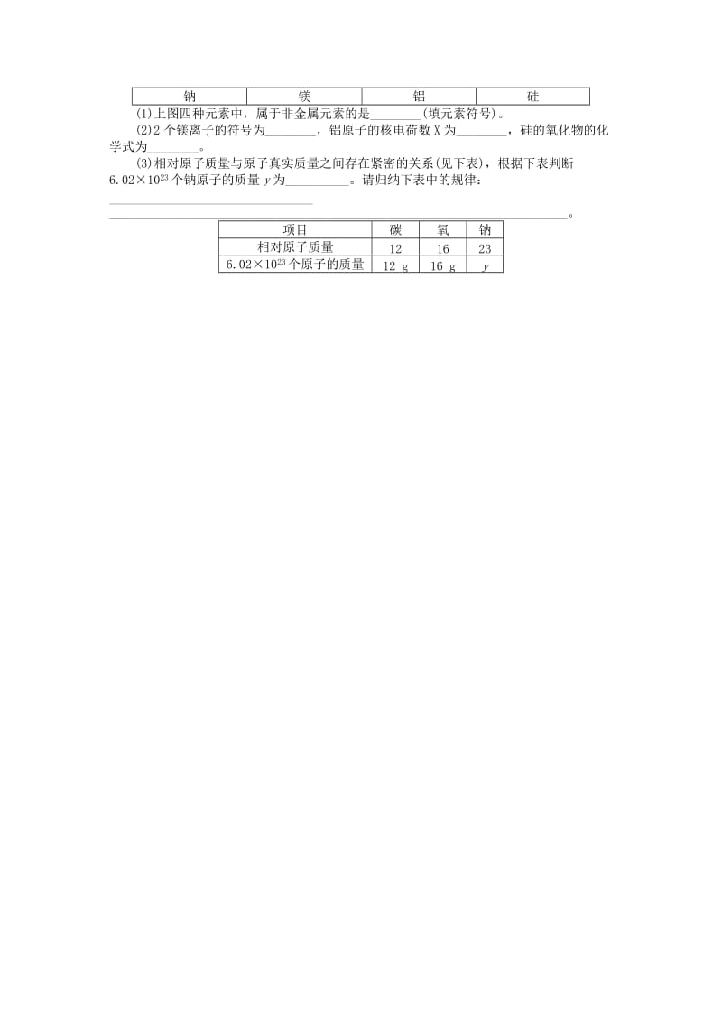 广东省中考化学复习第一部分考点复习第三单元第11讲物质的构成试题.doc_第3页